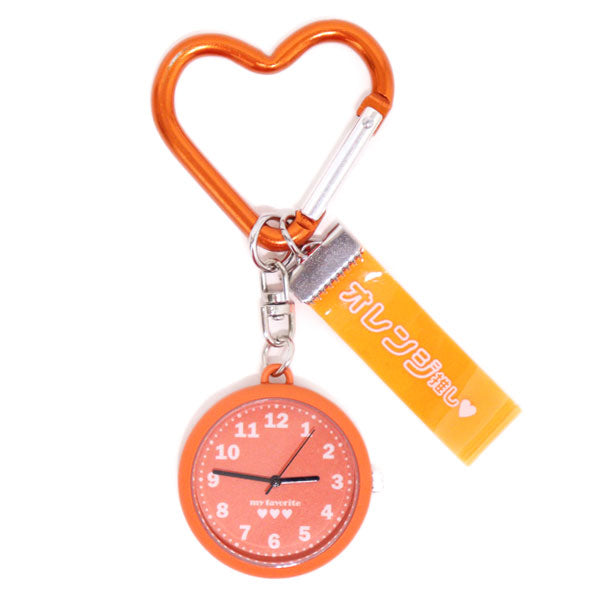 推し活 メンバーカラー カラビナ ハート キーチェーン ST301 定形外 送料無料 通勤 通学 黄色 ピンク 赤 緑 青 紫 オレンジ チャーム付き プチプラ アナログ オタ活 アイドル