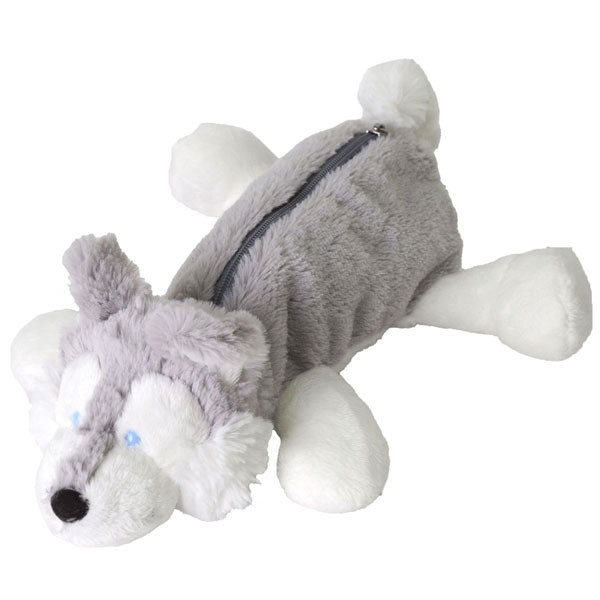 NICI ニキ コーギー シベリアンハスキー ボーダーコリー フィギュアポーチ 定形外 送料無料 ペンケース ポーチ 筆箱 ぬいぐるみ キャラクター コーギー