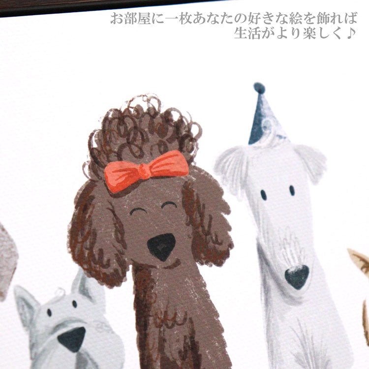 送料無料 ユーパワー ベッキー ソーンズ ブランド ピクニック ドッグ3 BT-05502 ギフト アート おしゃれ 北欧 インテリア お部屋