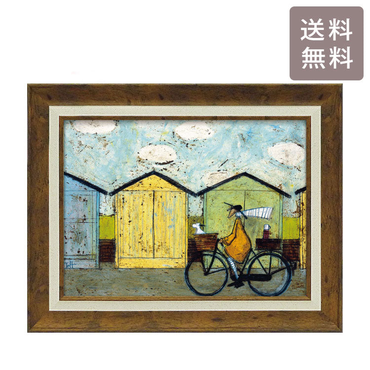 ユーパワー アートフレーム サムトフト 朝食たべに行こう! ST-08034 送料無料 絵画 ギフト アート おしゃれ インテリア