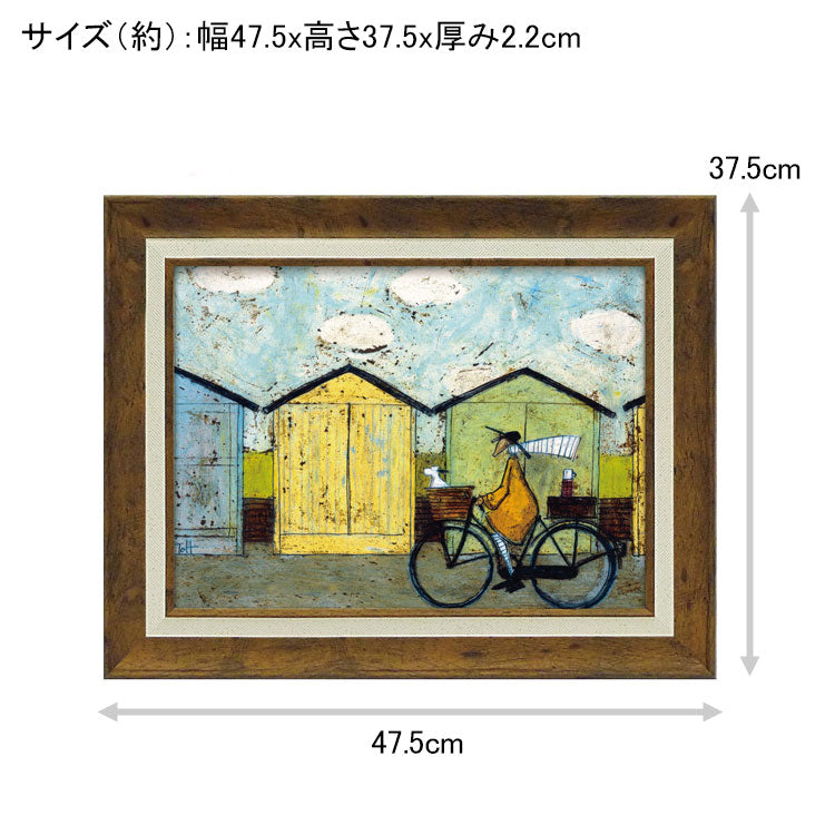 ユーパワー アートフレーム サムトフト 朝食たべに行こう! ST-08034 送料無料 絵画 ギフト アート おしゃれ インテリア