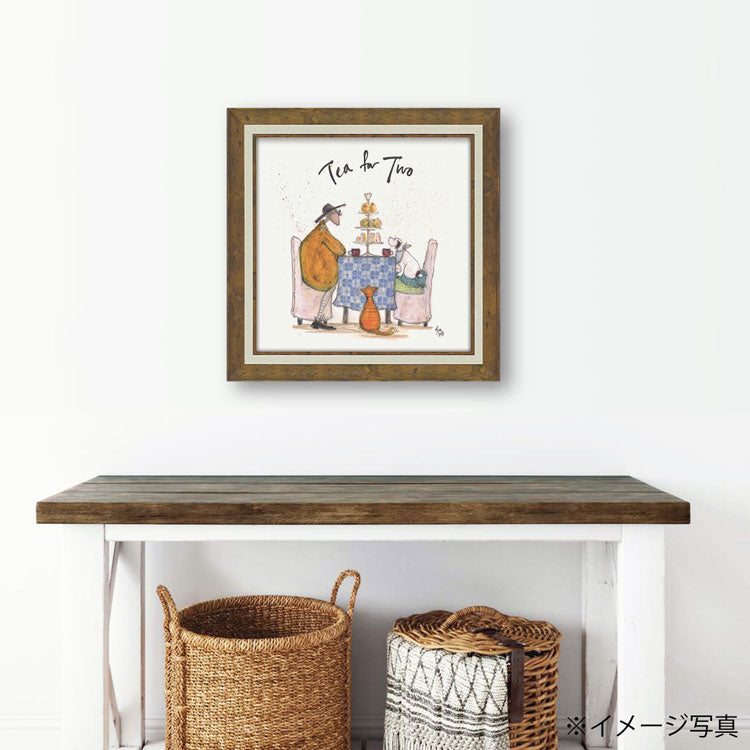 ユーパワー アートフレーム サムトフト みんなでお茶 Mサイズ ST-08113 送料無料 絵画 ギフト アート おしゃれ インテリア