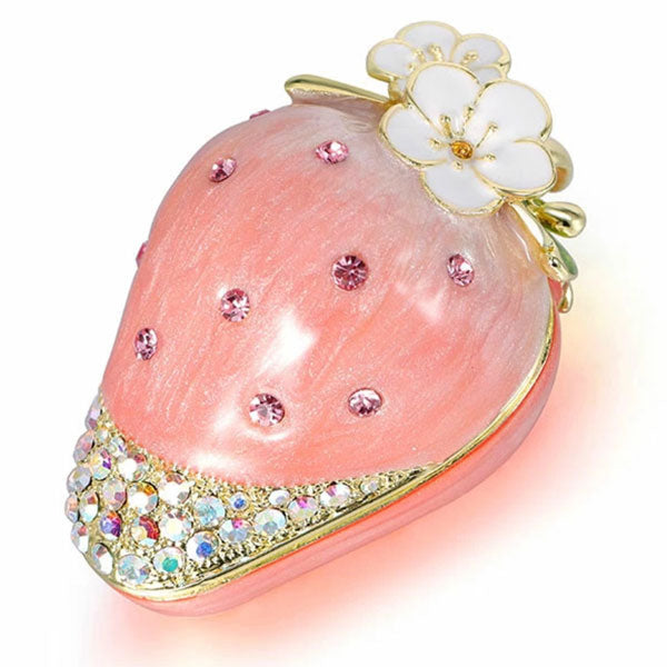 ジュエリーボックス イチゴ フルーツ 193-3 送料無料 イチゴの置物 ジュエリー収納 アクセサリーケース アクセサリー ジュエリーケース ギフト かわいい きらきら ピカルス