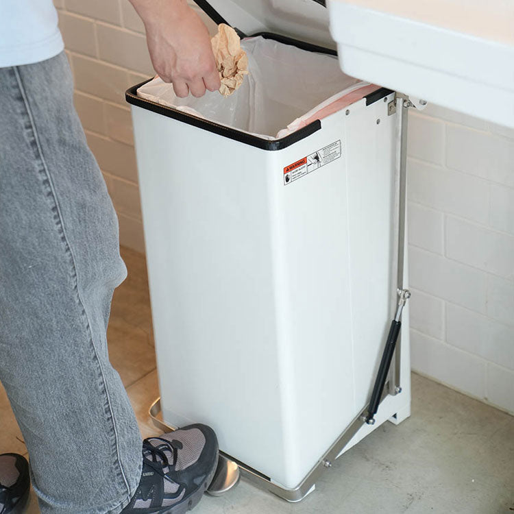 ダルトン ペダル ビン ホワイト 45L Y-0932WT 送料無料 ゴミ箱 ダストボックス ダストビン ゴミ捨て