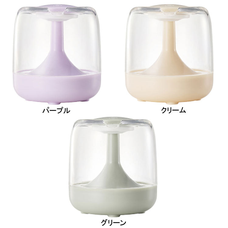 ラドンナ パーソナル LED加湿器 コロトロン HF14 加湿器 超音波 ミスト 卓上 600ml LEDライト グラデーションライト USB電源 オフィス 寝室 リビング パープル