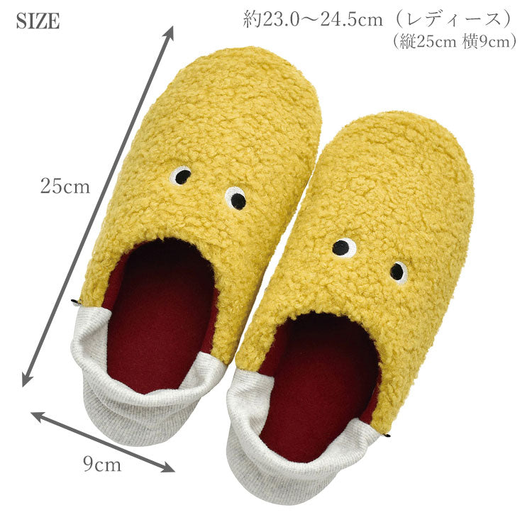 ペゴッパ ルームシューズ M 定形外 送料無料 レディース あったか スリッパ モコモコ かわいい 冬 室内履き A703IV A703BE A703SP A703MU 羊風 ふわふわ ギフト アイボリー