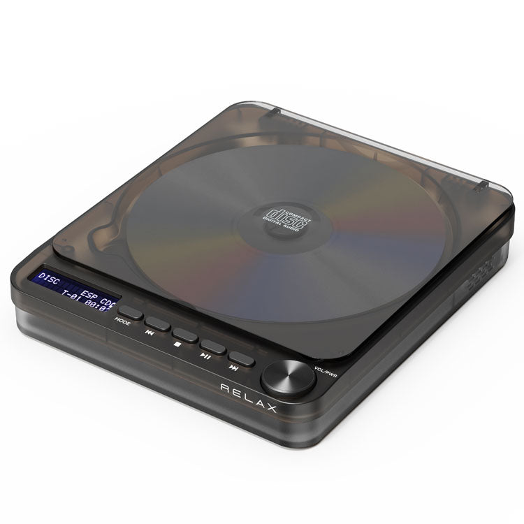 リラックス ピクセルチューンズ CDプレーヤー RE-D9X01 送料無料 Bluetooth対応 レトロプレーヤー 音楽 CD スケルトン レトロフューチャー ESP機能 壁掛けOK ワイヤレス接続可 インテリアウォームグレー