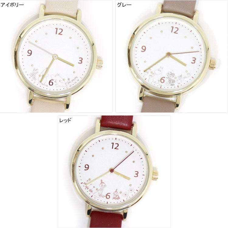 腕時計 ムーミン プリントウォッチ MOM021 定形外 送料無料 レディース シンプル スナフキン ミイ フローレン ミムラねえさん クウォーツ 時計 アナログ時計 かわいい ギフト 日本製