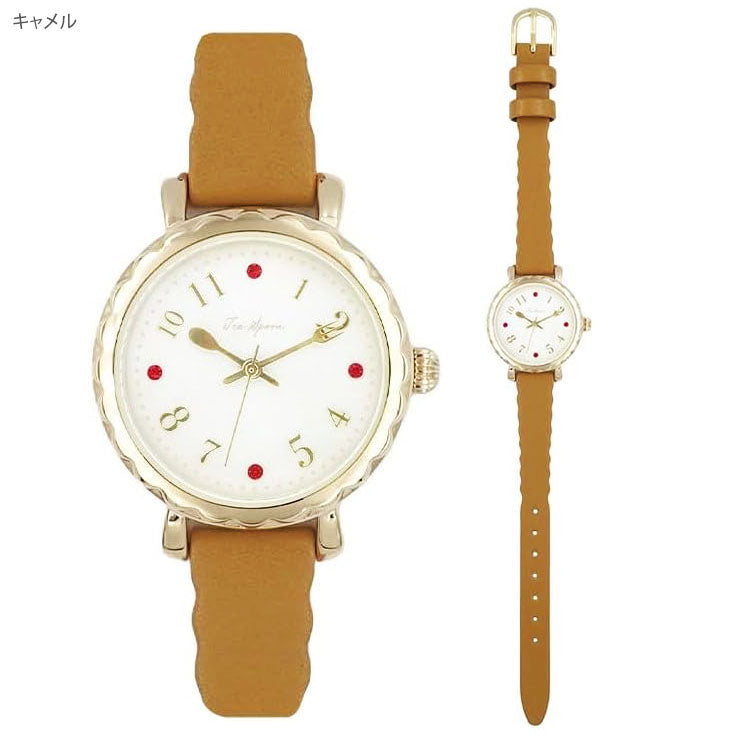 腕時計 ティースプーン スイーツベルト ウォッチ N03324A-1 時計 定形外 送料無料 レディース 日常生活防水 スイーツ モチーフ フォロー キッチン