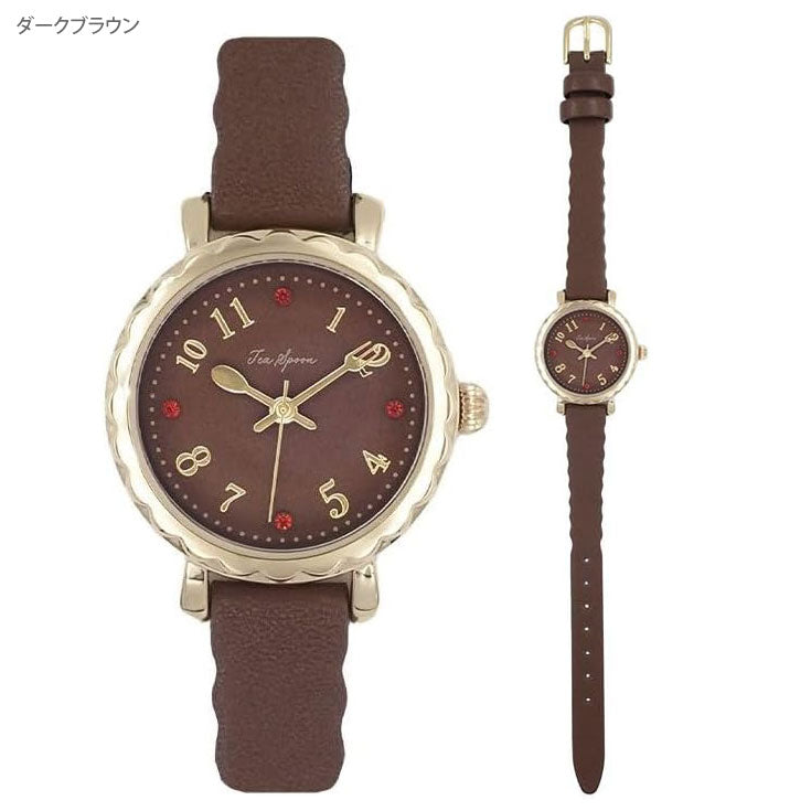 腕時計 ティースプーン スイーツベルト ウォッチ N03324A-1 時計 定形外 送料無料 レディース 日常生活防水 スイーツ モチーフ フォロー キッチン
