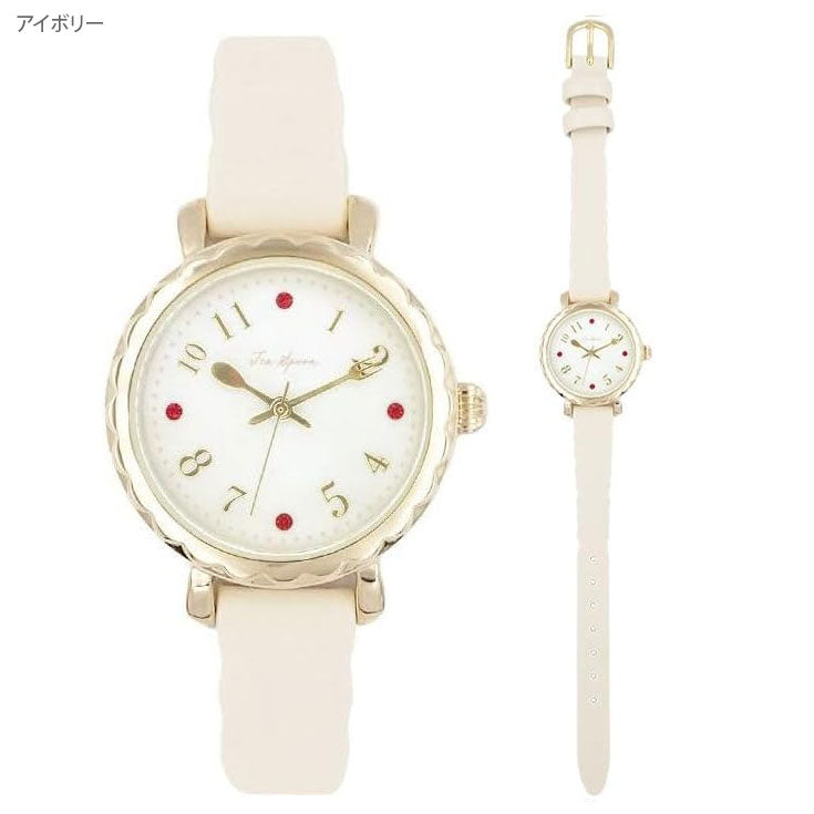 腕時計 ティースプーン スイーツベルト ウォッチ N03324A-1 時計 定形外 送料無料 レディース 日常生活防水 スイーツ モチーフ フォロー キッチン