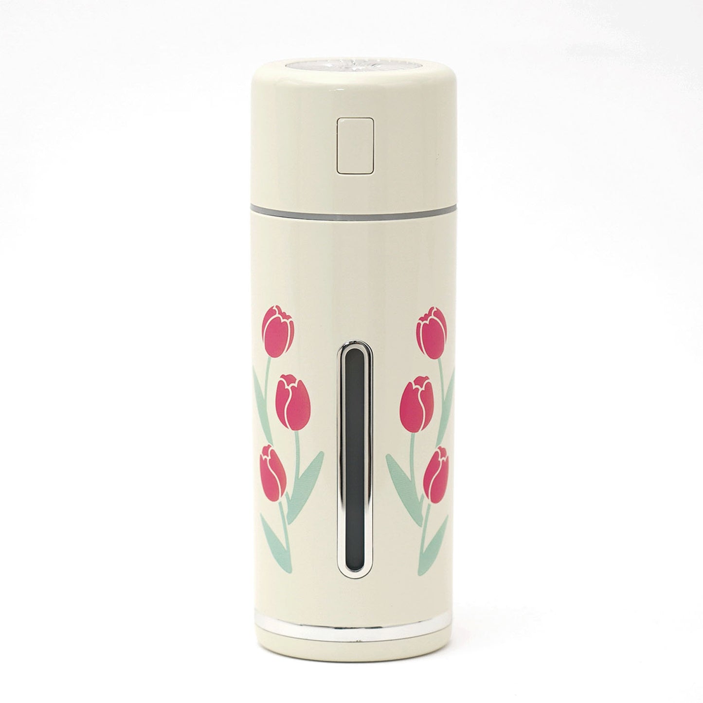 加湿器 ニューレトロ MINI HUMIDIFIER 定形外 送料無料 USB 給電 超音波 小型 車内 水溶性アロマオイル対応 アロマウォーターチューリップアイボリー