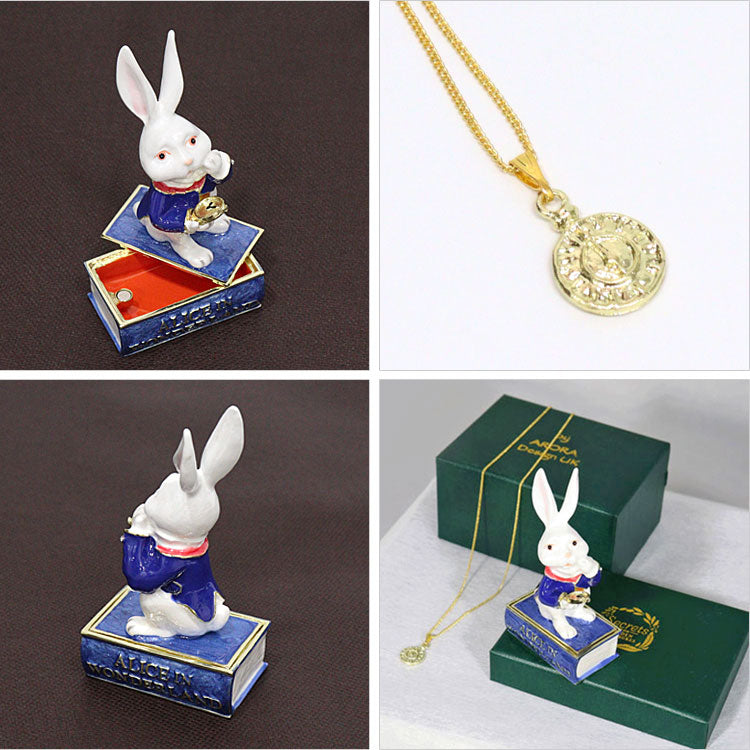 Arora ピューター ジュエリーボックス アリス Secrets from HIDDEN TREASURES 送料無料 不思議の国のアリス Alice in Wonderland 小物入れ 白うさぎ ホワイトラビット1:ドリンクミー (Alice)