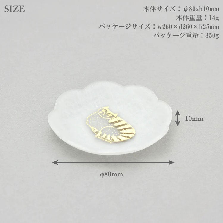 emoemo×toumei 箔 comamezara 8cm 貼箱入り9枚セット 送料無料 箔 金箔 プレート まめ皿 皿 小皿 食器