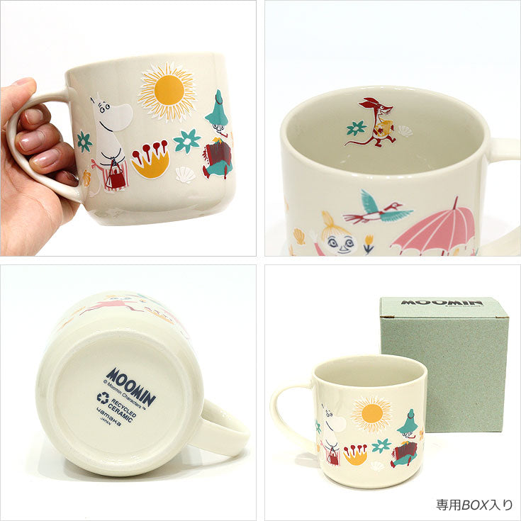 ムーミン リサイクル セラミック マグ マグカップ Daily life MM5501 MOOMIN アンブレラ スナフキン ミィ 北欧