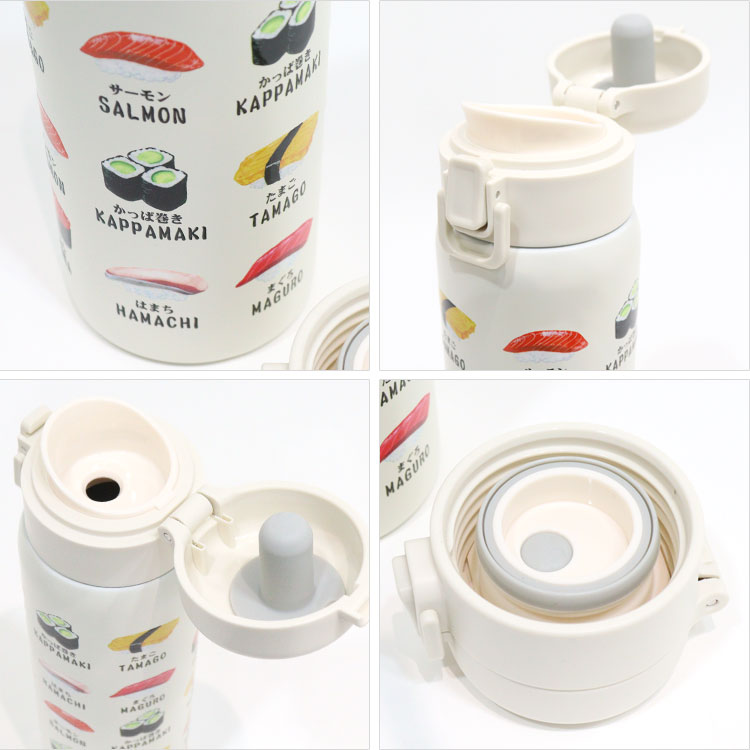 ワンタッチボトル480ml 和柄 841-004 841-005 841-006 841-009 送料無料 水筒 ステンレスボトル 保冷 保温 ボトル 舞妓 蒔絵 風神雷神 寿司 日本 日本伝統 ギフト 持ち運び おしゃれ