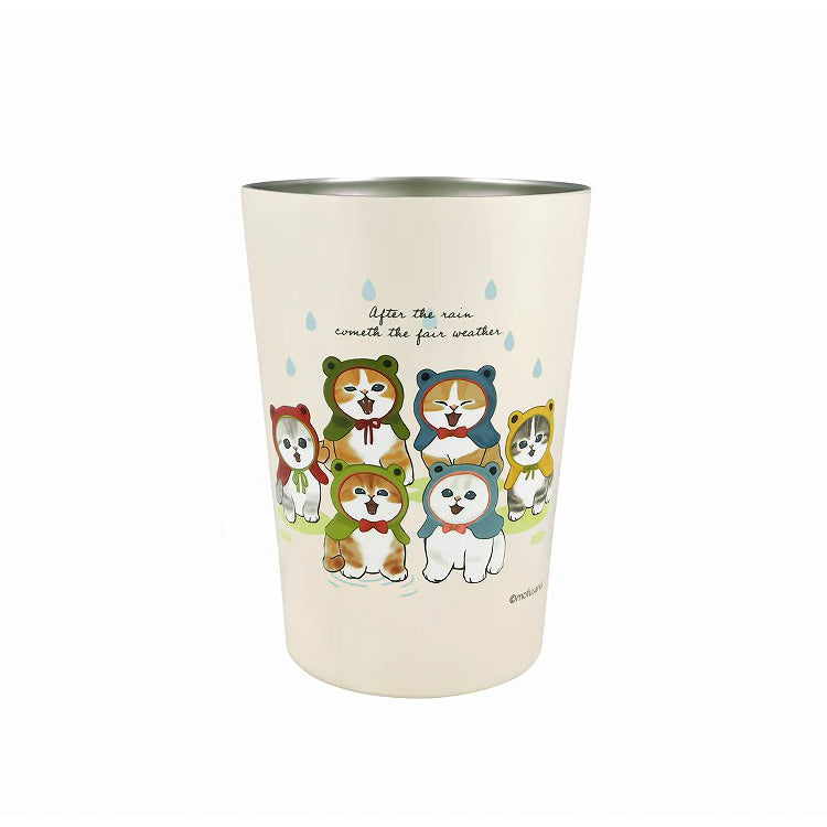 mofusand もふさんど 2WAY 真空二重 タンブラー M 53-2027 定形外 送料無料 コップ 450ml 猫 カエル 在宅ワークにゃん 猫パフェ 海の生き物にゃん ステンレス 鮫図鑑