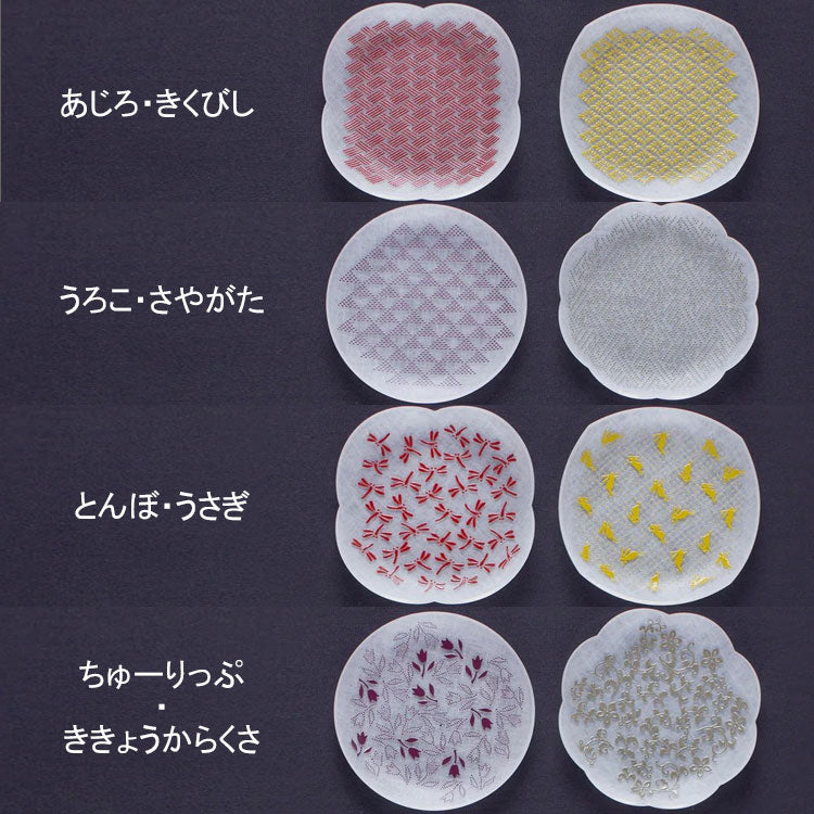 toumei×DOTS 京印伝 漆 まめざら 11cm 木箱入 2枚セット 送料無料 皿 食器 トウメイ 和食器 小皿 和柄
