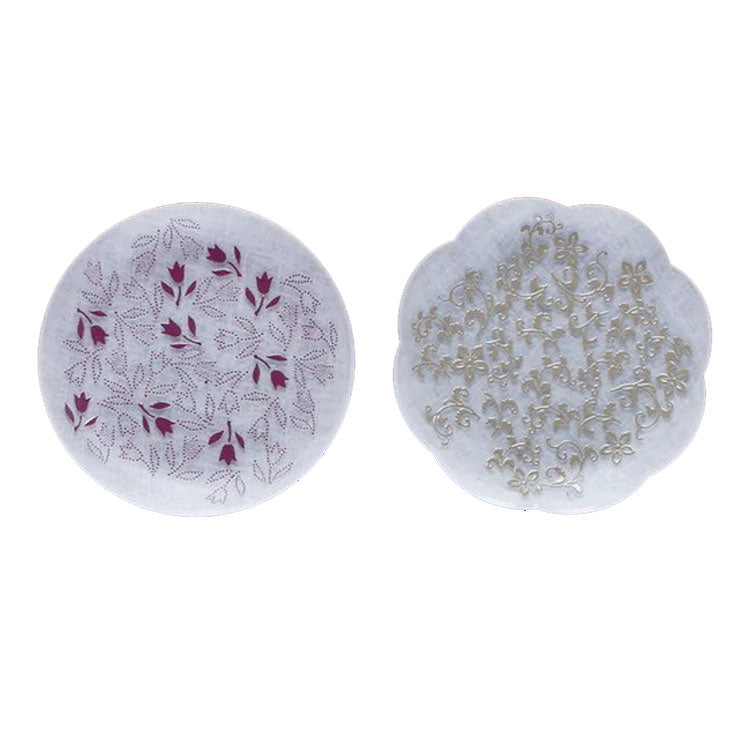 toumei×DOTS 京印伝 漆 まめざら 11cm 木箱入 2枚セット 送料無料 皿 食器 トウメイ 和食器 小皿 和柄