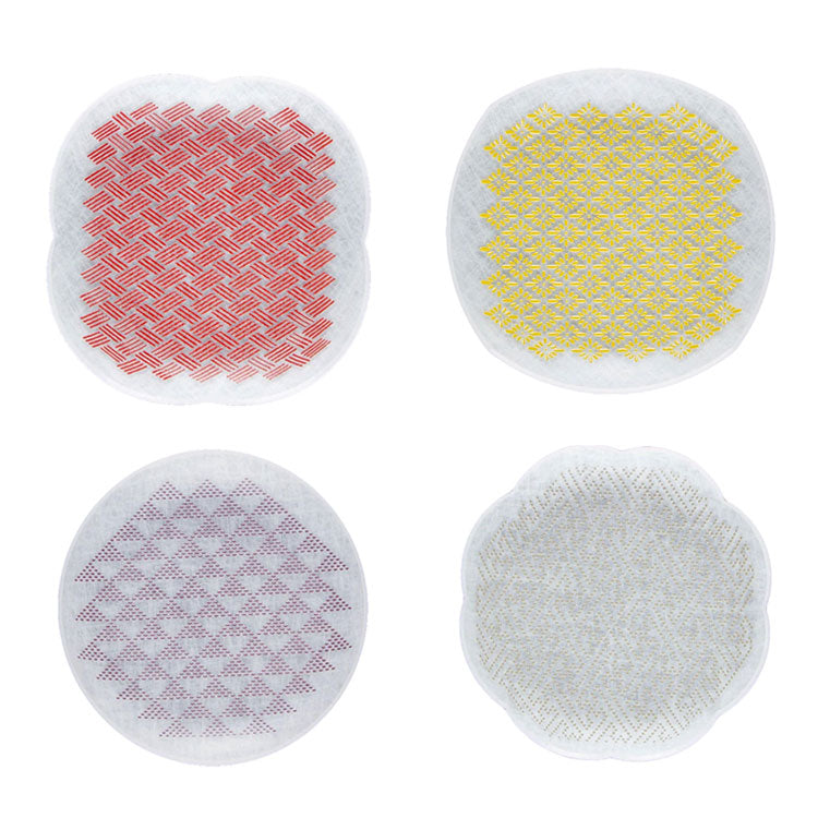 toumei×DOTS 京印伝 漆 まめざら 11cm 木箱入 4枚セット 送料無料 皿 食器 トウメイ 和食器 小皿 和柄