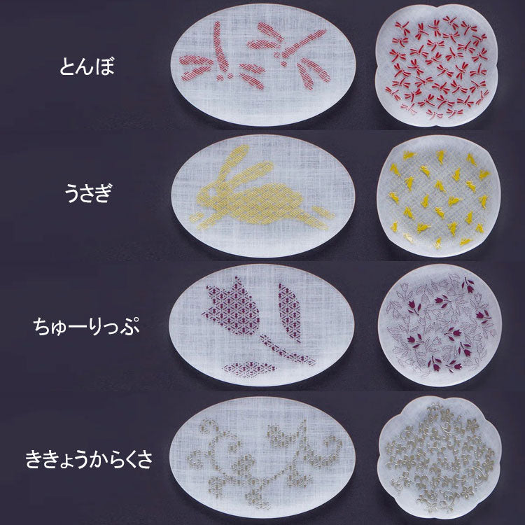 toumei×DOTS 京印伝 漆 まめざら11+コーバル15.5 木箱入 2種セット 送料無料 皿 食器 トウメイ 和食器 小皿 和柄