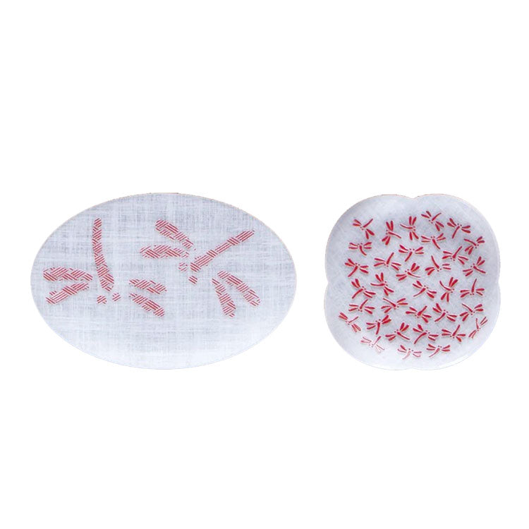 toumei×DOTS 京印伝 漆 まめざら11+コーバル15.5 木箱入 2種セット 送料無料 皿 食器 トウメイ 和食器 小皿 和柄