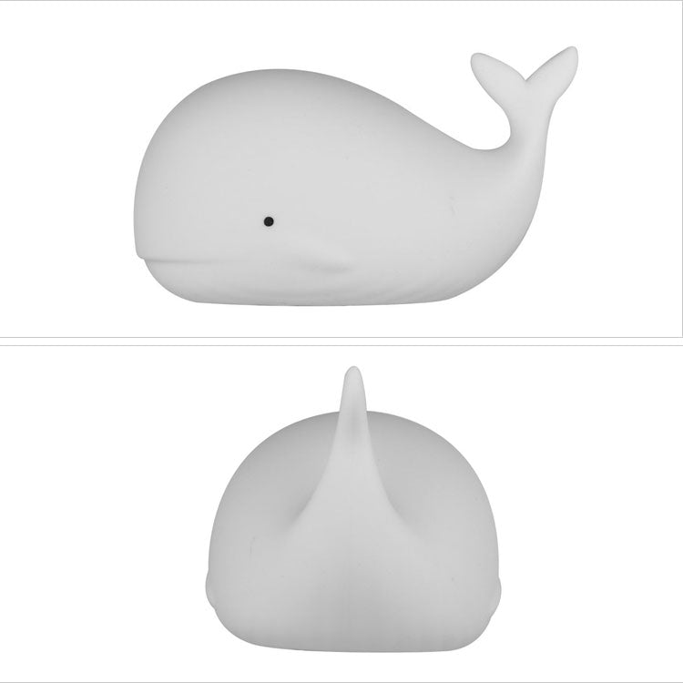 シリコンホエールライト ホワイト LJC-151 クジラ ナイトランプ ナイトライト LED 7色 照明
