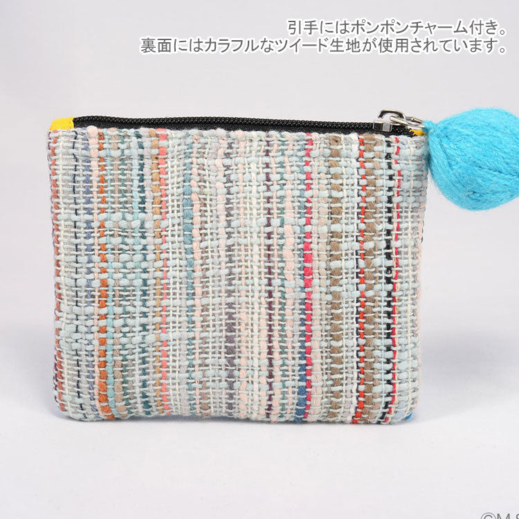 タマオワールド スパンコール刺繍ポーチ コジコジ swan 定形外 送料無料 POC3760 スパンコール 刺繍 ポーチ 小銭入れ