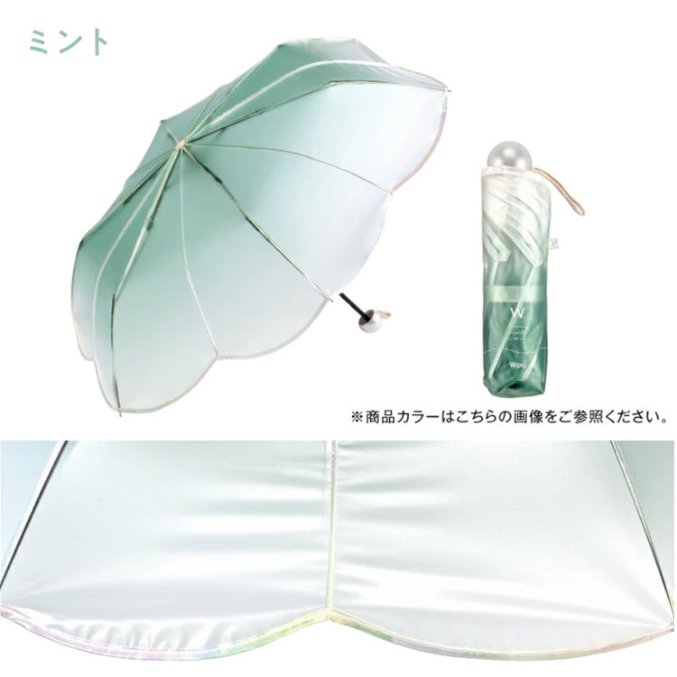 マーメイドアンブレラ ミニ 折り畳み傘 Wpc. 折りたたみ傘 定形外 送料無料 ビニール傘 折りたたみ 傘 真珠 人魚 マーメイド