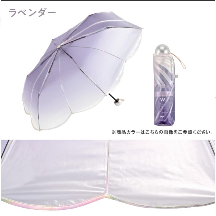 マーメイドアンブレラ ミニ 折り畳み傘 Wpc. 折りたたみ傘 定形外 送料無料 ビニール傘 折りたたみ 傘 真珠 人魚 マーメイド