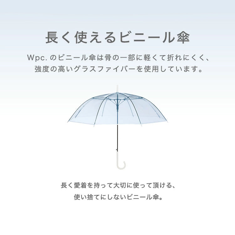 Wpc. ペールストーン アンブレラ ミニ 折りたたみ傘 定形外 送料無料 韓国 PT-0070-002 折り畳み 傘 ビニール傘 手開き wpc 軽量 軽い 半透明