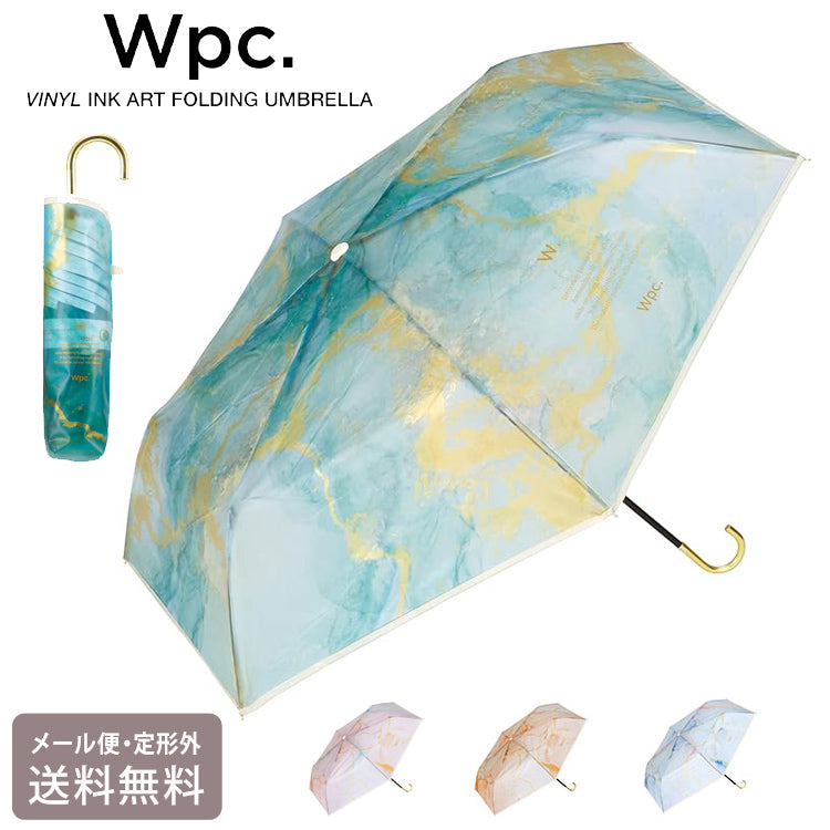 インクアートアンブレラmini Wpc. ミニ 折りたたみ傘 定形外 送料無料 雨傘 長く使える 親骨49cm レディース 通勤 通学 女性 ニュアンス おしゃれ 可愛い 映え キラキラ PT-0062 PT-0063 PT-0067 PT-0068