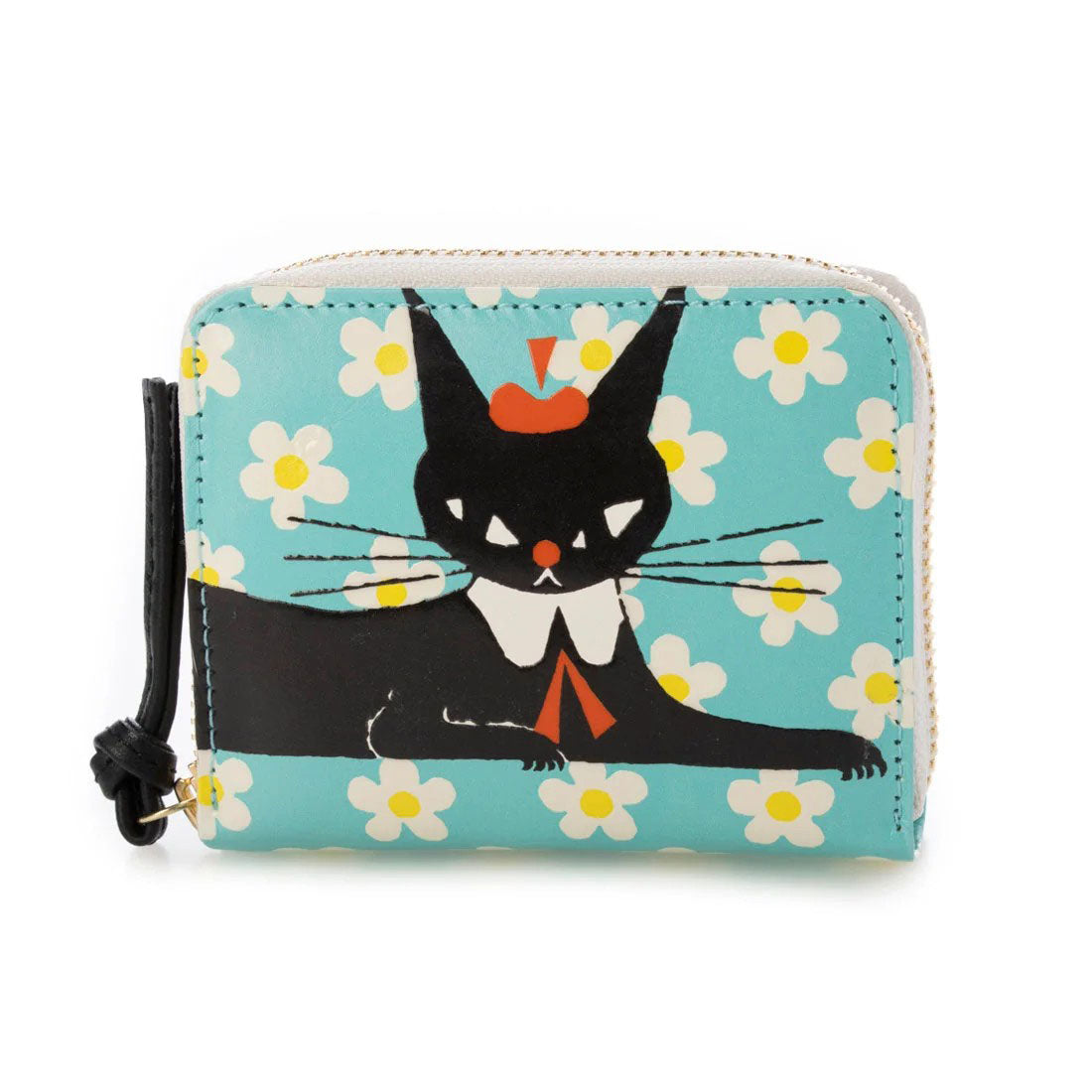 ペルケ 黒ねこ意匠 ROBIN ジャバラカードウォレット 送料無料 ロビン 財布 折り財布 牛革 日本製 スキミング防止 ROBIN THE BLACK CAT kuroneko design くろねころびんちゃん