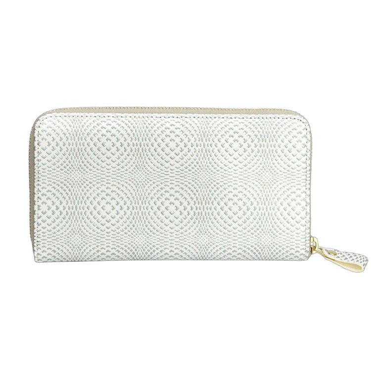 浅草文庫 金彩菊花 ラウンド 長財布 送料無料 財布 束入 和柄 ファスナー 本革 文庫革 菊 花柄 花 ギフト ゴールド