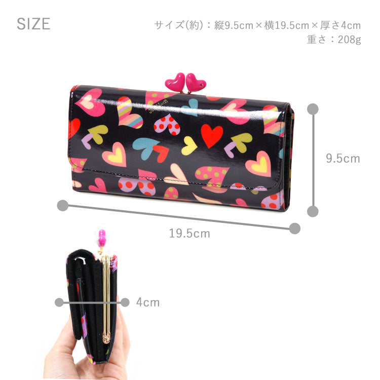 送料無料 Think Bee! ポップハート 長財布 A002867 シンクビー 財布 ハート がま口 大容量