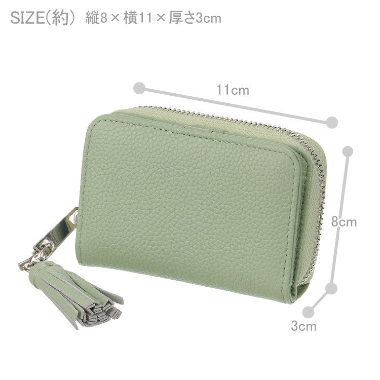 BEAURE 牛革2つ折りミニ財布 B-23400 送料無料 財布 二つ折り財布 牛革 レディース パステルカラー くすみカラー