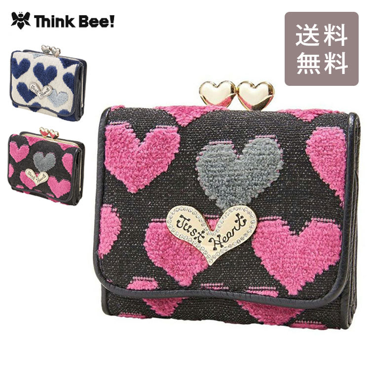 Think Bee! パンチ ベリースモール 3つ折り財布 送料無料 A003264 A003265 ハート ミニ財布 ウォレット 折財布 財布
