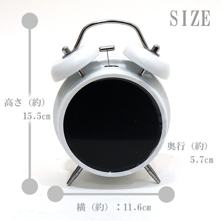 RERAX TWINBELL SPEAKER CLOCK デジタル 目覚まし時計 RTSC-BK RTSC-WH 時計 Bluetooth スピーカー おしゃれ