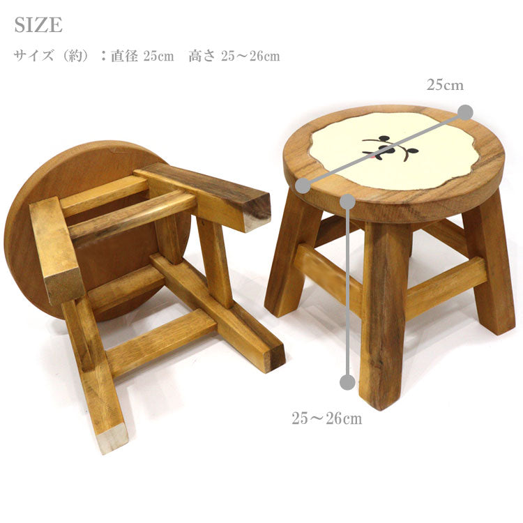 トモコーポレーション アニマル ウッドスツール ラウンド インコ ビションフリーゼ 10721-860-163 10721-860-164イス 椅子 チェアー 鳥 犬