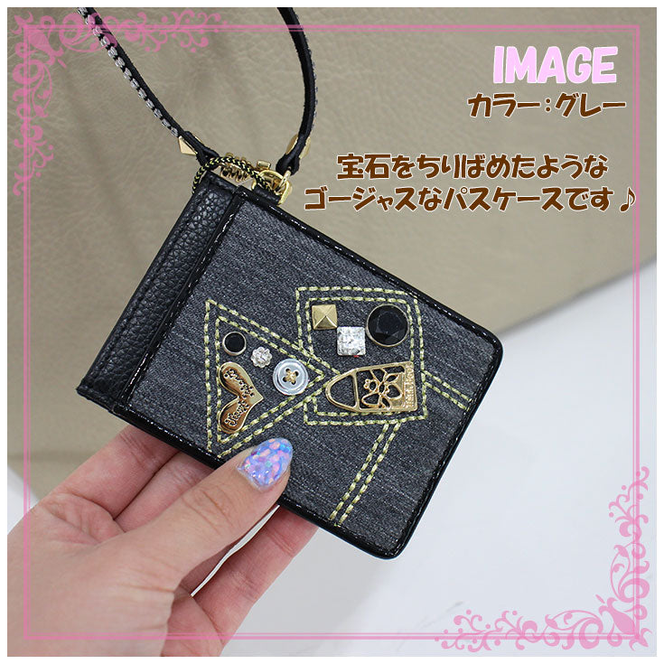 【送料無料】 Think Bee アイコニックチャーム 定期入れ