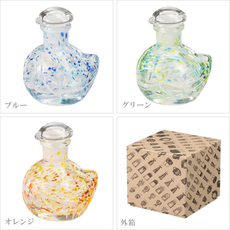 廣田硝子 小鳥しょうゆ差し 987-084 ガラス 醤油差し キッチン 雑貨 鳥 小鳥 あひる アヒル 日本製