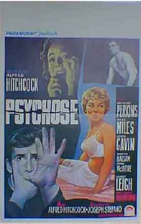 サイコ (リプリント版) =Sサイズ=ポスター 映画 ヴィンテージ 海外ポスター
