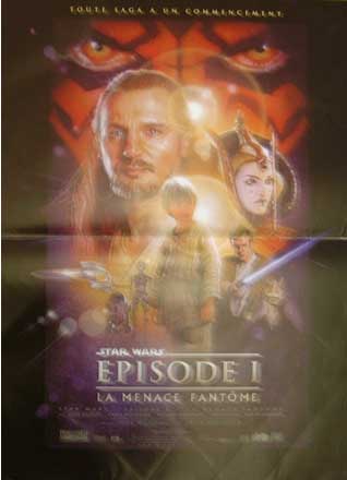 スター・ウォーズ エピソード1 / ファントム・メナス =Sサイズ=ポスター 映画 ヴィンテージ 海外ポスター