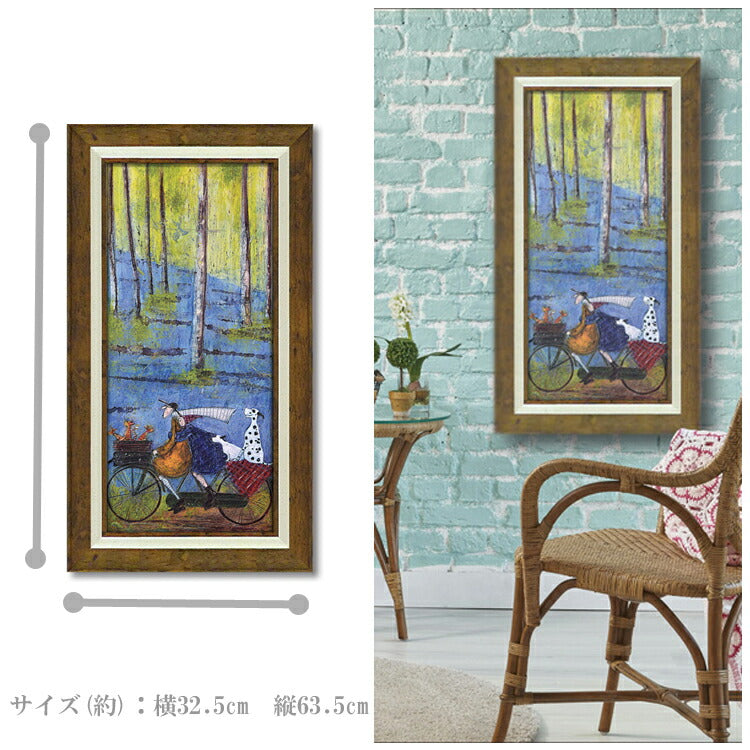 ー 送料無料 ー ユーパワー Sam Toft サムトフト アートフレーム スプリング Mサイズ ST-10028 絵画 ギフト アート youpower