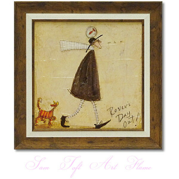 ユーパワー Sam Toft サムトフト アートフレーム さまよい人のおでかけ st-06503 絵画 ギフト アート おしゃれ 北欧 インテリア  お部屋