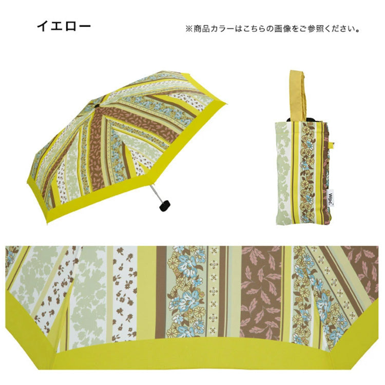 定形外送料無料 Wpc. パターンストライプ ミニ 雨傘 折りたたみ傘 3202-261 傘 折り畳み 日傘 花柄 コンパクト UVカット UV 紫外線
