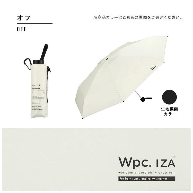 送料無料 Wpc. IZA Type:LARGE&COMPACT 日傘 折りたたみ傘 za010-102 雨傘 男女兼用