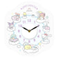 サンリオキャラクターズ ウォールクロック ステッカー 送料無料 WC-SRO サンリオ マイメロ クロミ ポムポムプリン シナモン キキララ ハローキティ 時計 壁 簡単設置 かわいい サンリオキャラクターズ