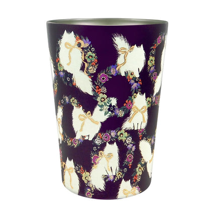 トモコハヤシ 2WAY 真空二重タンブラー 450ml 定形外 送料無料 保温保冷 林朋子 Velvetytime ドリンクホルダー カップ コップ ネコ いちご 花柄 テディベア ケーキ 気球 オフィス 仕事ロマンティックキャット