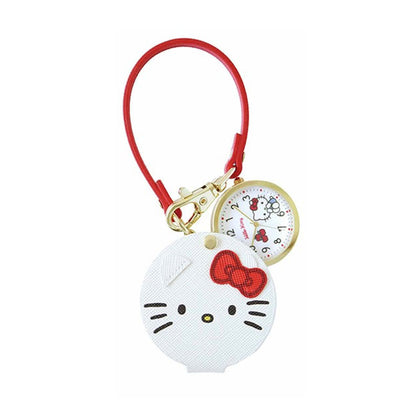 サンリオキャラクターズ　キーチェーンウォッチ　フェイスダイカットウォッチS SNR004 懐中時計 定形外 送料無料 時計 ハローキティ シナモロール クロミ キティ シナモン キーチェーン